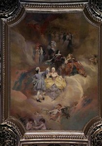 Dance Through the Ages from the Ceiling of the Ballroom by Aimé Nicolas Morot