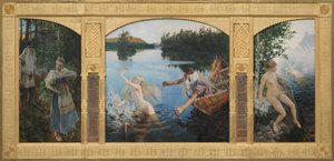 Aino Myth, Triptych by Akseli Gallen-Kallela
