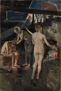 In the Sauna by Akseli Gallen-Kallela