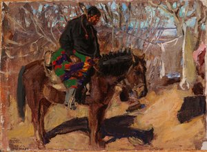 Native American on Horseback by Akseli Gallen-Kallela
