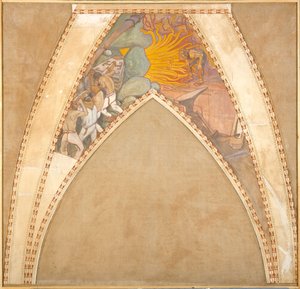 The Forging of the Sampo, sketch for the cupola frescoes of the Finnish Pavilion at the 1900 Paris World’s Fair