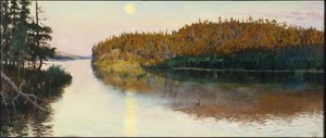 Landscape in Kuhmo, 1890 by Akseli Gallen Kallela