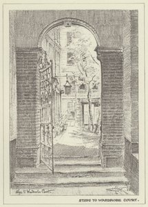 Steps to Wardrobe Court by Alan Stapleton