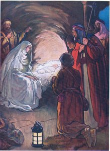 The Infant Jesus and the Shepherds, from The Bible Picture Book