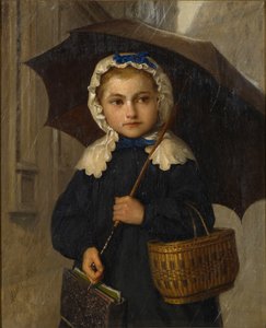 Louise Anker with Umbrella, 1872