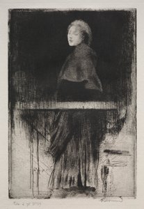 Woman with a Cape by Albert Besnard