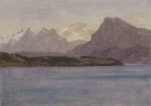 Alaskan Coast Range by Albert Bierstadt