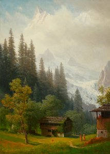 Alpine Scene by Albert Bierstadt