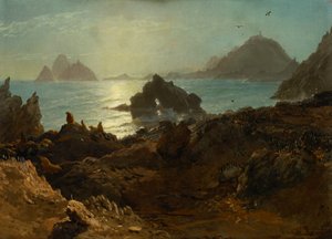 Farallon Islands, Pacific Ocean, California by Albert Bierstadt