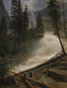 Nevada Falls, Yosemite by Albert Bierstadt