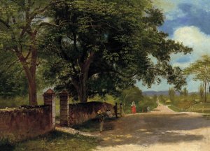 Street in Nassau by Albert Bierstadt