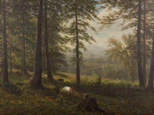 View to a Clearing by Albert Bierstadt