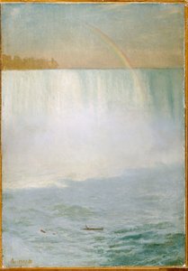 Waterfall and Rainbow, Niagara by Albert Bierstadt