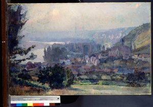 View of Vetheuil, Sunset