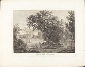 Lake in Villa Borghese by Albert Christoph Dies