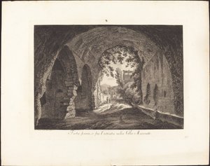 Dark Gate or Entrance to the Villa of Maecenas by Albert Christoph Dies