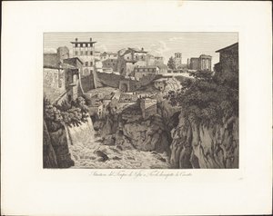 Situation of the Temple of Vesta at Tivoli, Opposite the Waterfall