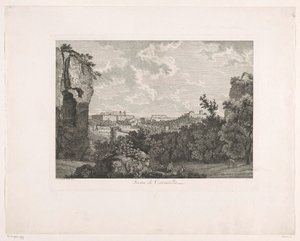 Baths of Caracalla (series title: Picturesque Etched Prospects from Italy) by Albert Christoph Dies