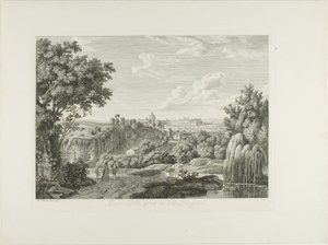 View of the Winding Wall in the Villa Borghese