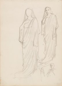 Aino Ackté as Alcestis, Sketch by Albert Edelfelt