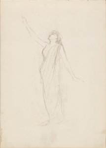 Aino Ackté as Alcestis, Sketch by Albert Edelfelt