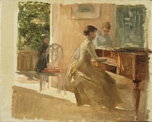 In the Drawing-room at Haiko by Albert Edelfelt
