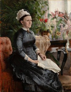 Portrait of Mrs. Anna Sinebrychoff by Albert Edelfelt