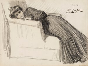 Resting Woman by Albert Edelfelt