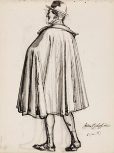 Man in a Cloak by Albert Edelfelt