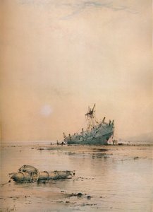 Low tide at Leigh, c1899 by Albert Ernest Markes