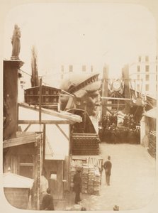 View of the External Area of the Monduit and Bechet Workshop, Showing the Head of the Statue of Liberty, Paris by Albert Fernique