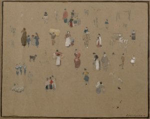 Going to Market by Albert Goodwin