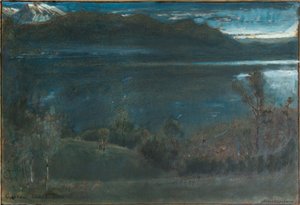 Gossau, Lake Lucerne by Albert Goodwin