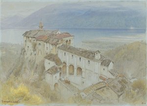 The Monastery, Locarno by Albert Goodwin