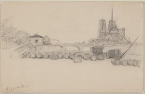 Notre Dame Seen from the East by Albert Gottschalk
