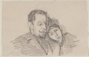 Portrait of Attorney Hartvigson and His Daughter by Albert Gottschalk