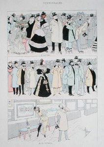 Gallery Openings, c.1900 by Albert Guillaume