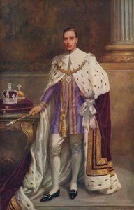 King George VI in Coronation Robes in 1936