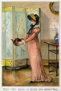 May You Have A Quite Too Happy Time, Victorian Christmas Card by Albert Jnr. Ludovici