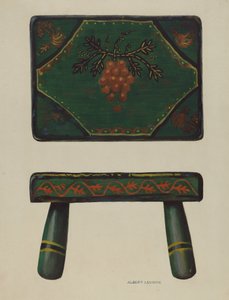 Footstool by Albert Levone