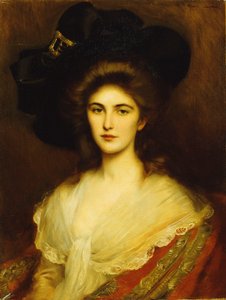 Portrait of an Elegant Lady in a Black Hat