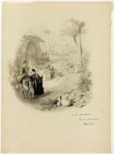 Study for Illustration for Aline, Queen of Golconda