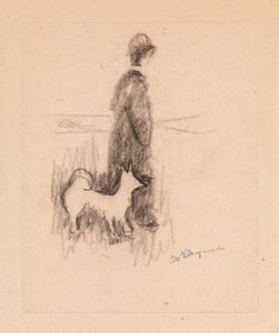 Figure with a Dog