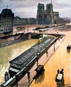 Rainy Day. Notre Dame de Paris, 1910