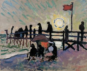 The Footbridge at Sainte-Adresse by Albert Marquet