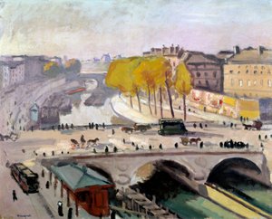 The Pont Saint Michel and the Quai des Grands Augustins in Paris