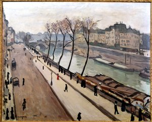 View of the Seine from the Quai des Grands Augustins in Paris