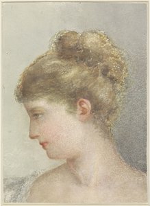 Head of a Woman, Profile Facing Left
