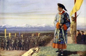 A British Boy reviews his Chinese Army