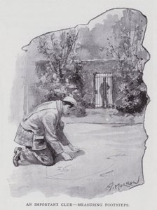 An important clue, measuring footsteps